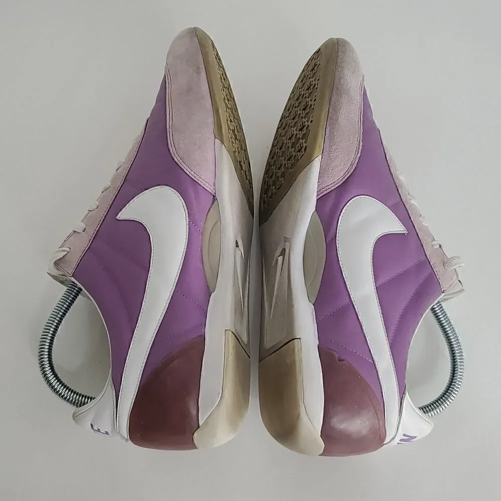 Nike Vintage Classic Sprint Sister Track Shoe Purple White Leather Size 10.5